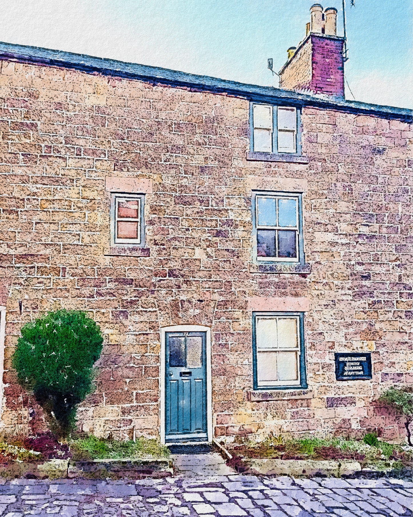 Long Row Belper Fine Art Poster 13x18 cm / 5x7″